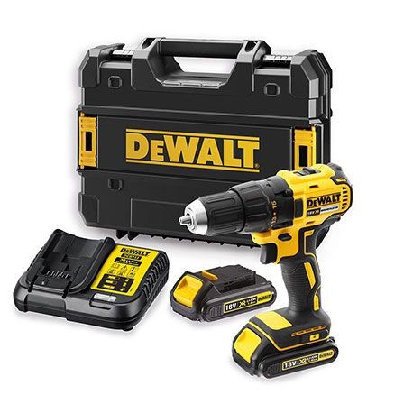 AVVITAT.DEWALT 18V+PERC.C/VALIG. 2 BATTERIE LITIO