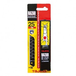 LAMA X TAGLIERINI CF 25mm 10pz RAZAR BLACK BLADE